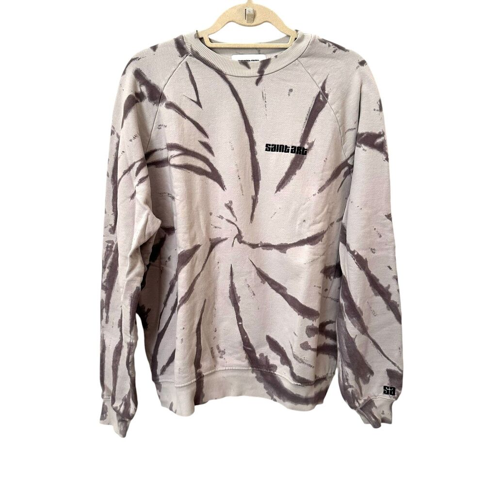 SAINTART Tie-Dye Logo Crewneck NWOT Sz Medium‎
